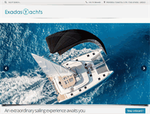 Tablet Screenshot of exadasyachts.com